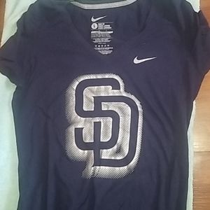 Nike slim fit v neck SD shirt. San Diego